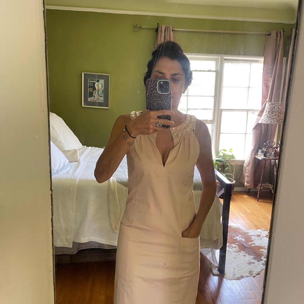 Twelfth Street by Cynthia Vincent Cream cotton dress.